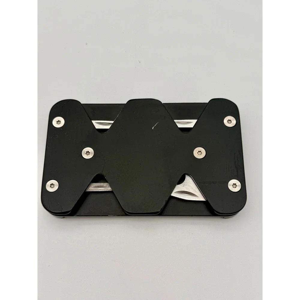 Bastion Multi-Tool Card Holder Wallet Black Metal EDC Minimalist Bottle Opener